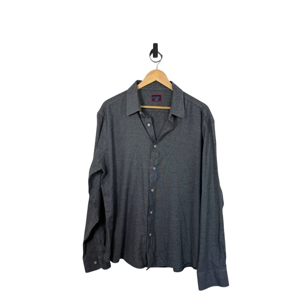 Untuckit Men’s Wrinkle-Free Veneto Button Down Shirt Grey Size XL